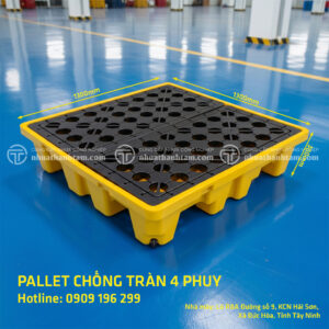 Trang chủ pallet chống tràn 4 phuy cao